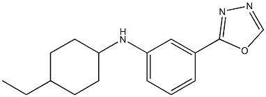 N-(4-ethylcyclohexyl)-3-(1,3,4-oxadiazol-2-yl)aniline Struktur