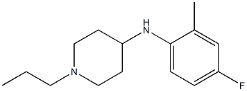 N-(4-fluoro-2-methylphenyl)-1-propylpiperidin-4-amine Struktur