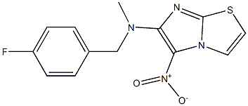 N-(4-fluorobenzyl)-N-methyl-5-nitroimidazo[2,1-b][1,3]thiazol-6-amine Struktur