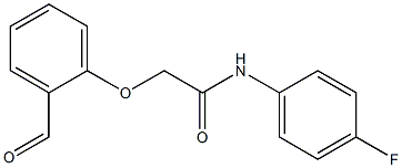 N-(4-fluorophenyl)-2-(2-formylphenoxy)acetamide Struktur