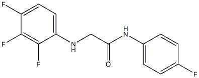 N-(4-fluorophenyl)-2-[(2,3,4-trifluorophenyl)amino]acetamide Struktur