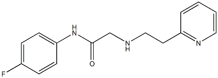 N-(4-fluorophenyl)-2-{[2-(pyridin-2-yl)ethyl]amino}acetamide Struktur