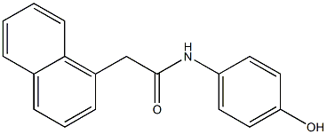 N-(4-hydroxyphenyl)-2-(naphthalen-1-yl)acetamide Struktur