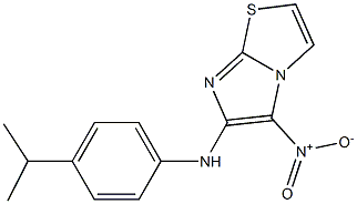 N-(4-isopropylphenyl)-5-nitroimidazo[2,1-b][1,3]thiazol-6-amine Struktur