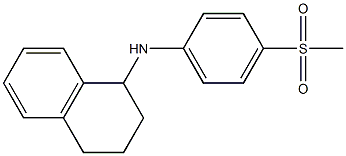 N-(4-methanesulfonylphenyl)-1,2,3,4-tetrahydronaphthalen-1-amine Struktur