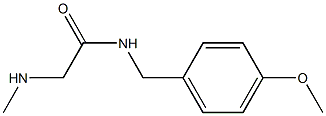 N-(4-methoxybenzyl)-2-(methylamino)acetamide Struktur