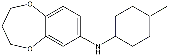 N-(4-methylcyclohexyl)-3,4-dihydro-2H-1,5-benzodioxepin-7-amine Struktur