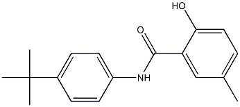 N-(4-tert-butylphenyl)-2-hydroxy-5-methylbenzamide Struktur