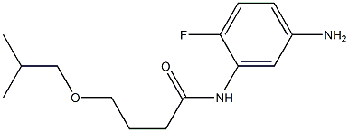 N-(5-amino-2-fluorophenyl)-4-(2-methylpropoxy)butanamide Struktur