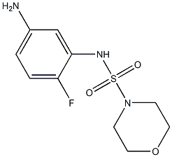 N-(5-amino-2-fluorophenyl)morpholine-4-sulfonamide Struktur