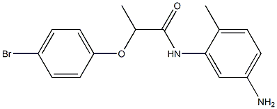 N-(5-amino-2-methylphenyl)-2-(4-bromophenoxy)propanamide Struktur