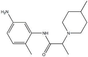 N-(5-amino-2-methylphenyl)-2-(4-methylpiperidin-1-yl)propanamide Struktur