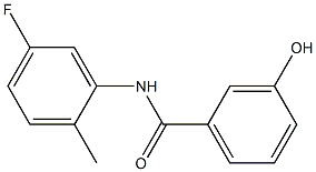 N-(5-fluoro-2-methylphenyl)-3-hydroxybenzamide Struktur