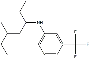 N-(5-methylheptan-3-yl)-3-(trifluoromethyl)aniline Struktur