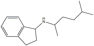 N-(5-methylhexan-2-yl)-2,3-dihydro-1H-inden-1-amine Struktur