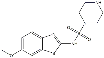 N-(6-methoxy-1,3-benzothiazol-2-yl)piperazine-1-sulfonamide Struktur