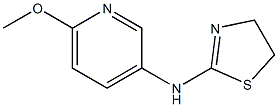 N-(6-methoxypyridin-3-yl)-4,5-dihydro-1,3-thiazol-2-amine Struktur