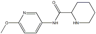 N-(6-methoxypyridin-3-yl)piperidine-2-carboxamide Struktur