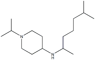 N-(6-methylheptan-2-yl)-1-(propan-2-yl)piperidin-4-amine Struktur