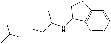 N-(6-methylheptan-2-yl)-2,3-dihydro-1H-inden-1-amine Struktur