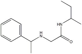 N-(butan-2-yl)-2-[(1-phenylethyl)amino]acetamide Struktur