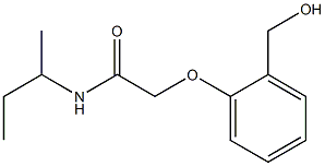 N-(butan-2-yl)-2-[2-(hydroxymethyl)phenoxy]acetamide Struktur