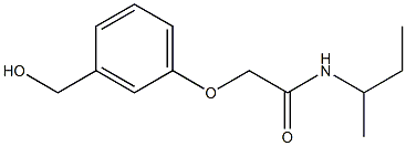 N-(butan-2-yl)-2-[3-(hydroxymethyl)phenoxy]acetamide Struktur