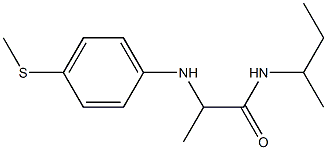 N-(butan-2-yl)-2-{[4-(methylsulfanyl)phenyl]amino}propanamide Struktur