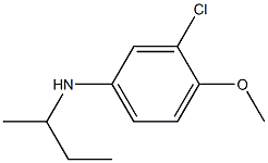 N-(butan-2-yl)-3-chloro-4-methoxyaniline Struktur