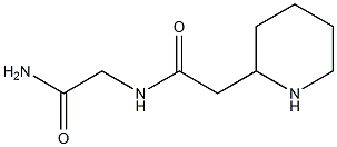 N-(carbamoylmethyl)-2-(piperidin-2-yl)acetamide Struktur