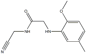 N-(cyanomethyl)-2-[(2-methoxy-5-methylphenyl)amino]acetamide Struktur