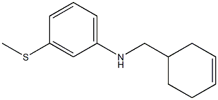 N-(cyclohex-3-en-1-ylmethyl)-3-(methylsulfanyl)aniline Struktur