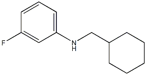 N-(cyclohexylmethyl)-3-fluoroaniline Struktur