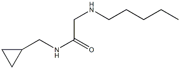 N-(cyclopropylmethyl)-2-(pentylamino)acetamide Struktur