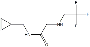 N-(cyclopropylmethyl)-2-[(2,2,2-trifluoroethyl)amino]acetamide Struktur