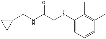 N-(cyclopropylmethyl)-2-[(2,3-dimethylphenyl)amino]acetamide Struktur