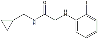 N-(cyclopropylmethyl)-2-[(2-iodophenyl)amino]acetamide Struktur