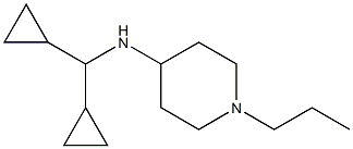 N-(dicyclopropylmethyl)-1-propylpiperidin-4-amine Struktur