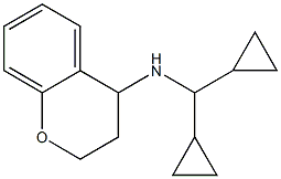 N-(dicyclopropylmethyl)-3,4-dihydro-2H-1-benzopyran-4-amine Struktur