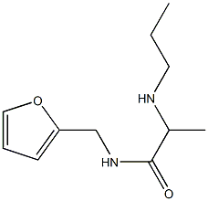 N-(furan-2-ylmethyl)-2-(propylamino)propanamide Struktur