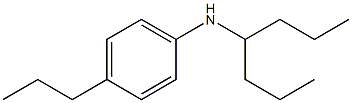 N-(heptan-4-yl)-4-propylaniline Struktur