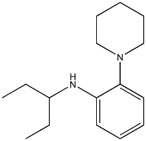 N-(pentan-3-yl)-2-(piperidin-1-yl)aniline Struktur