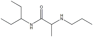 N-(pentan-3-yl)-2-(propylamino)propanamide Struktur