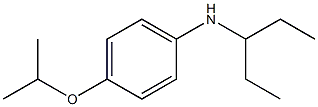 N-(pentan-3-yl)-4-(propan-2-yloxy)aniline Struktur