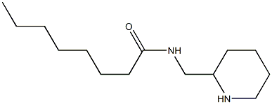 N-(piperidin-2-ylmethyl)octanamide Struktur