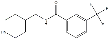 N-(piperidin-4-ylmethyl)-3-(trifluoromethyl)benzamide Struktur