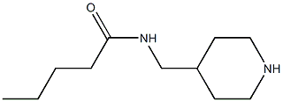 N-(piperidin-4-ylmethyl)pentanamide Struktur