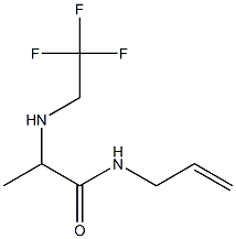 N-(prop-2-en-1-yl)-2-[(2,2,2-trifluoroethyl)amino]propanamide Struktur