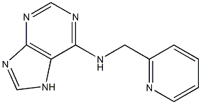 N-(pyridin-2-ylmethyl)-7H-purin-6-amine Struktur