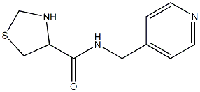 N-(pyridin-4-ylmethyl)-1,3-thiazolidine-4-carboxamide Struktur